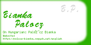 bianka palocz business card